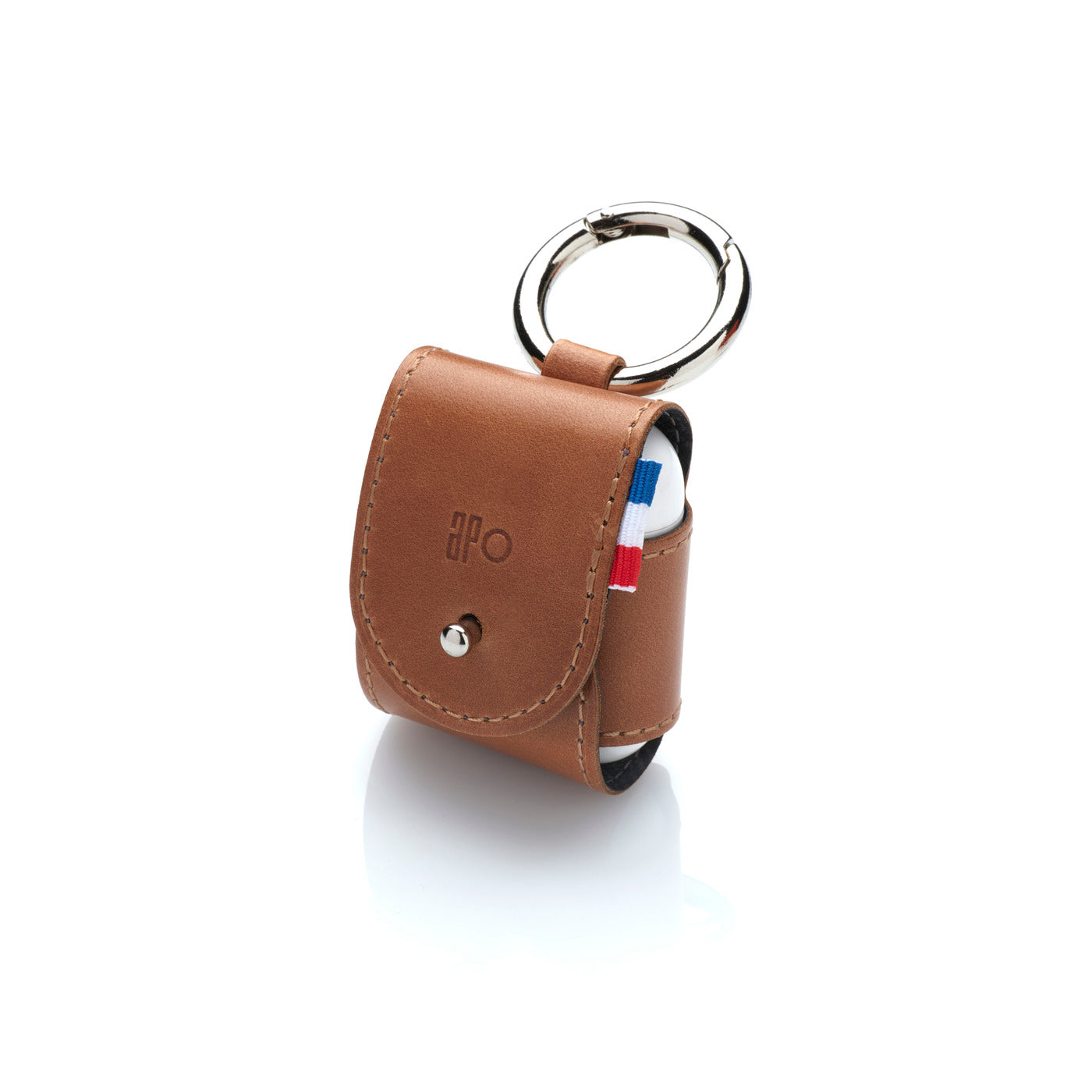 THIB - Étui AirPods 1 & 2 en cuir patiné - Cognac