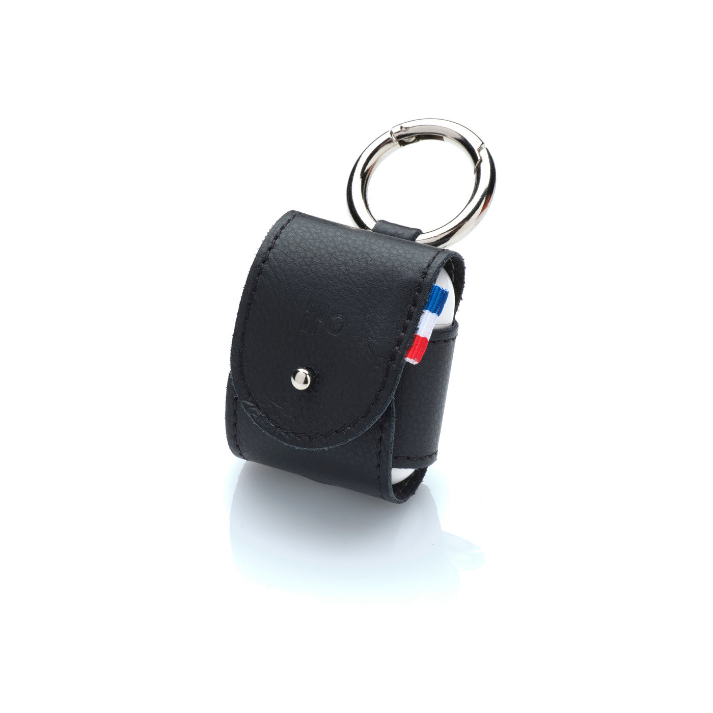 THIB - Étui AirPods 1 & 2 en cuir grainé - noir