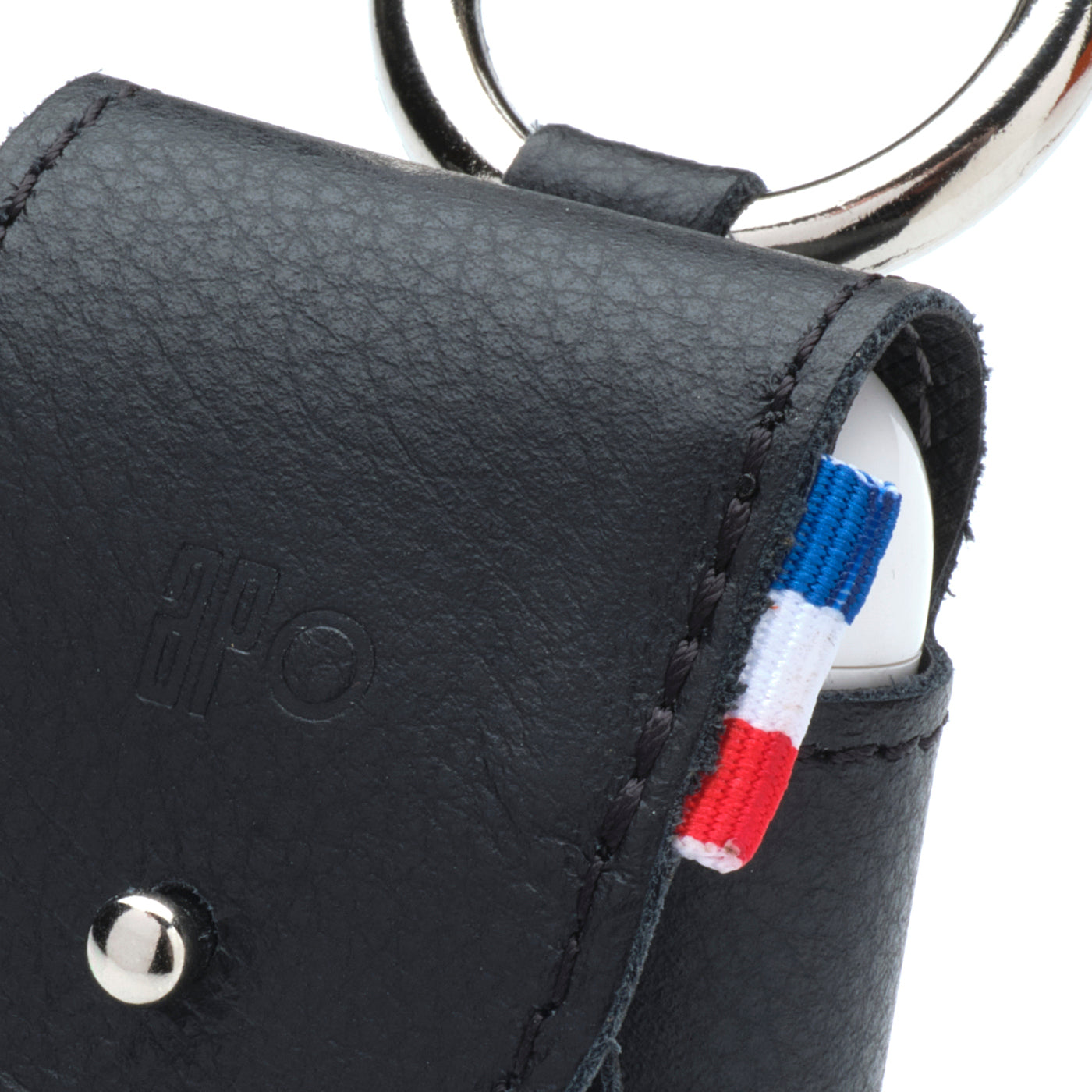 THIB - Étui AirPods 1 & 2 en cuir grainé - noir