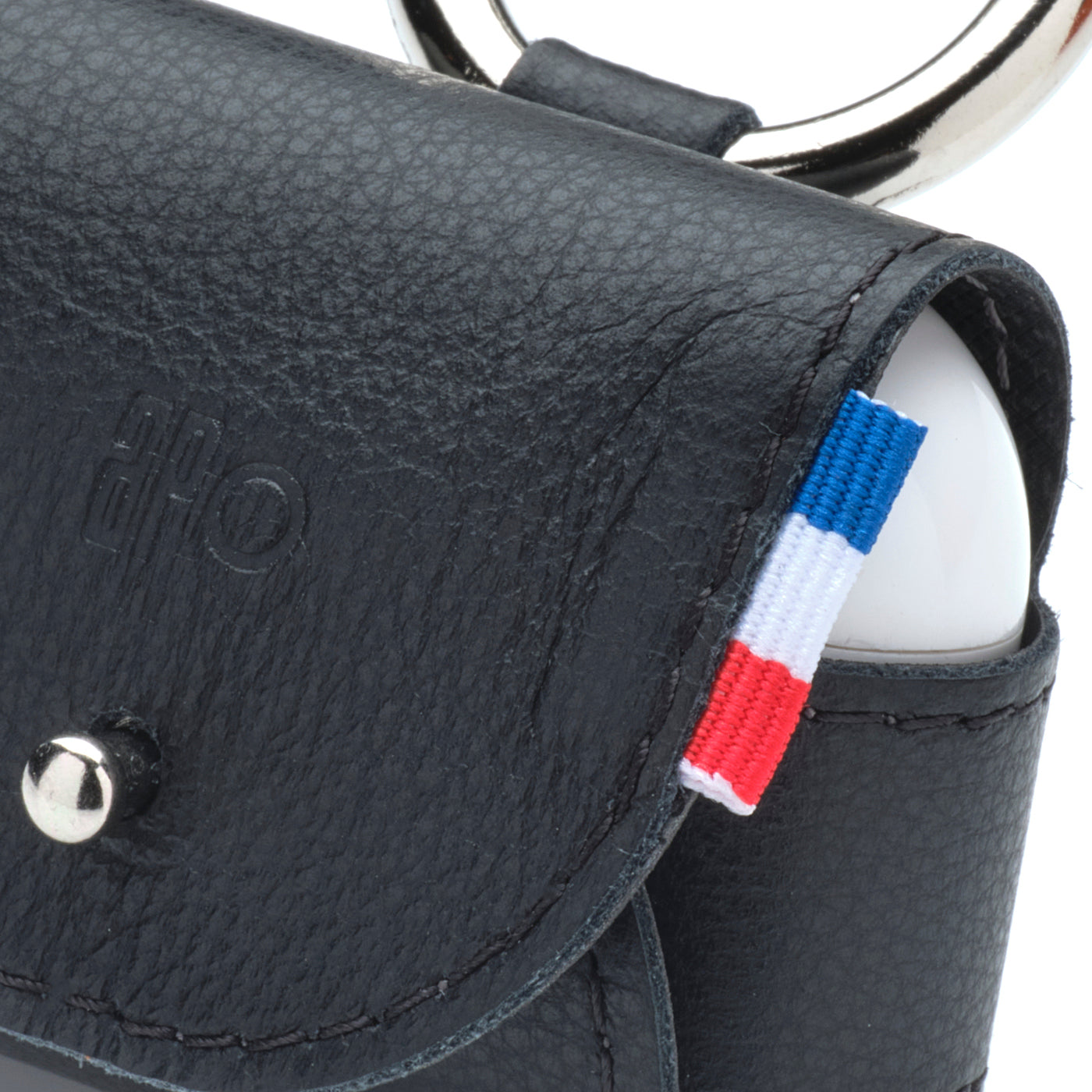 THIB - Étui AirPods Pro en cuir grainé - noir