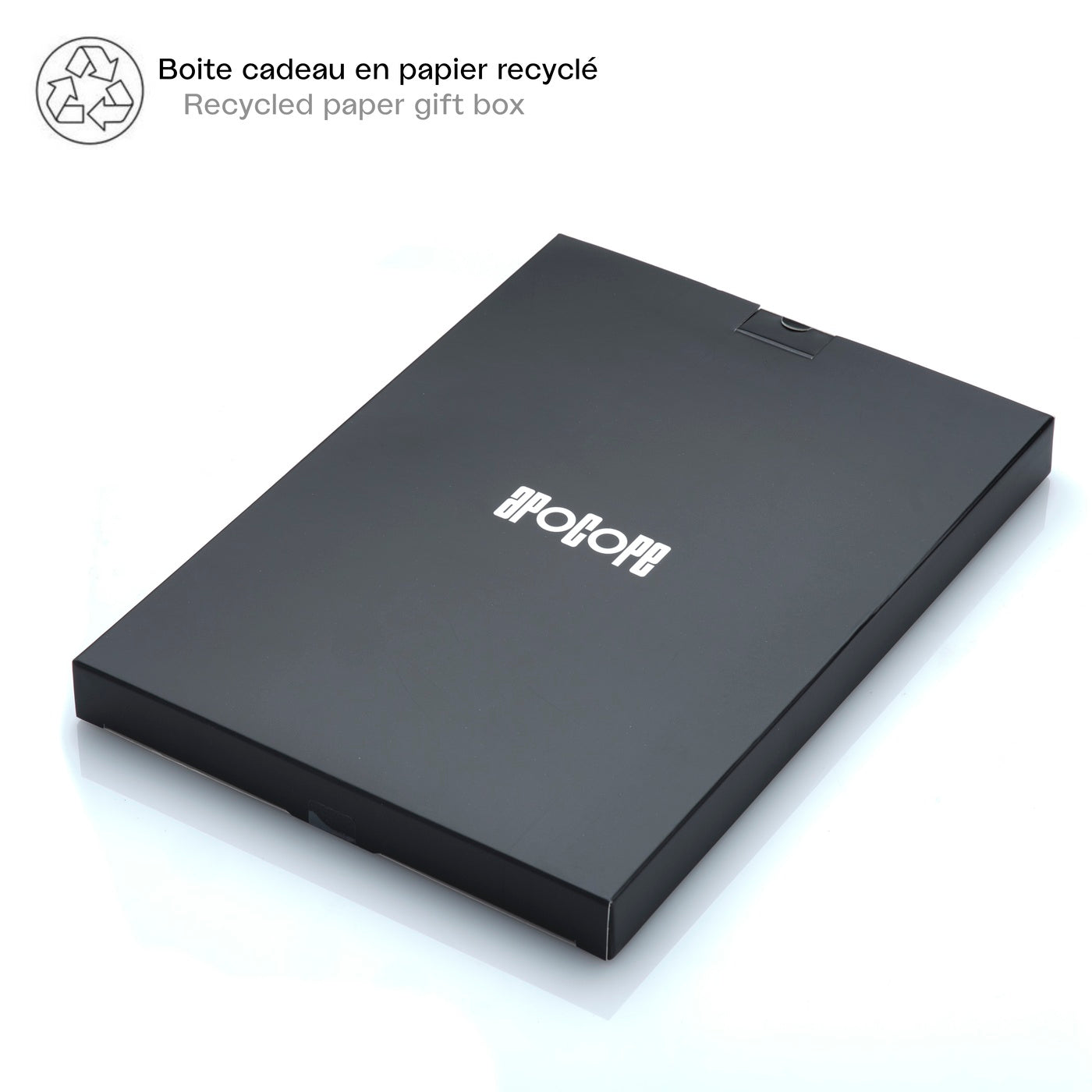 VINCE - Protège-cahier A5 en cuir recyclé - Bleu