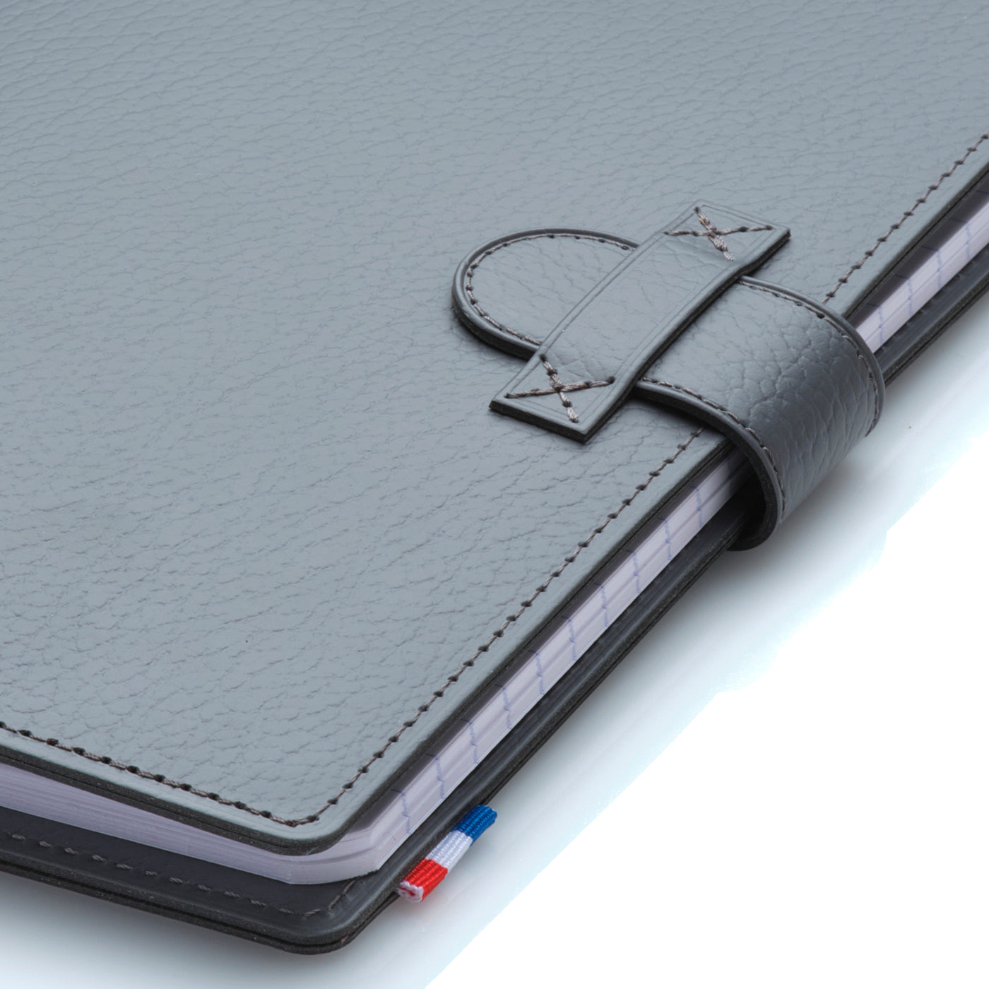 VINCE - Protège-cahier A5 en cuir recyclé - Gris
