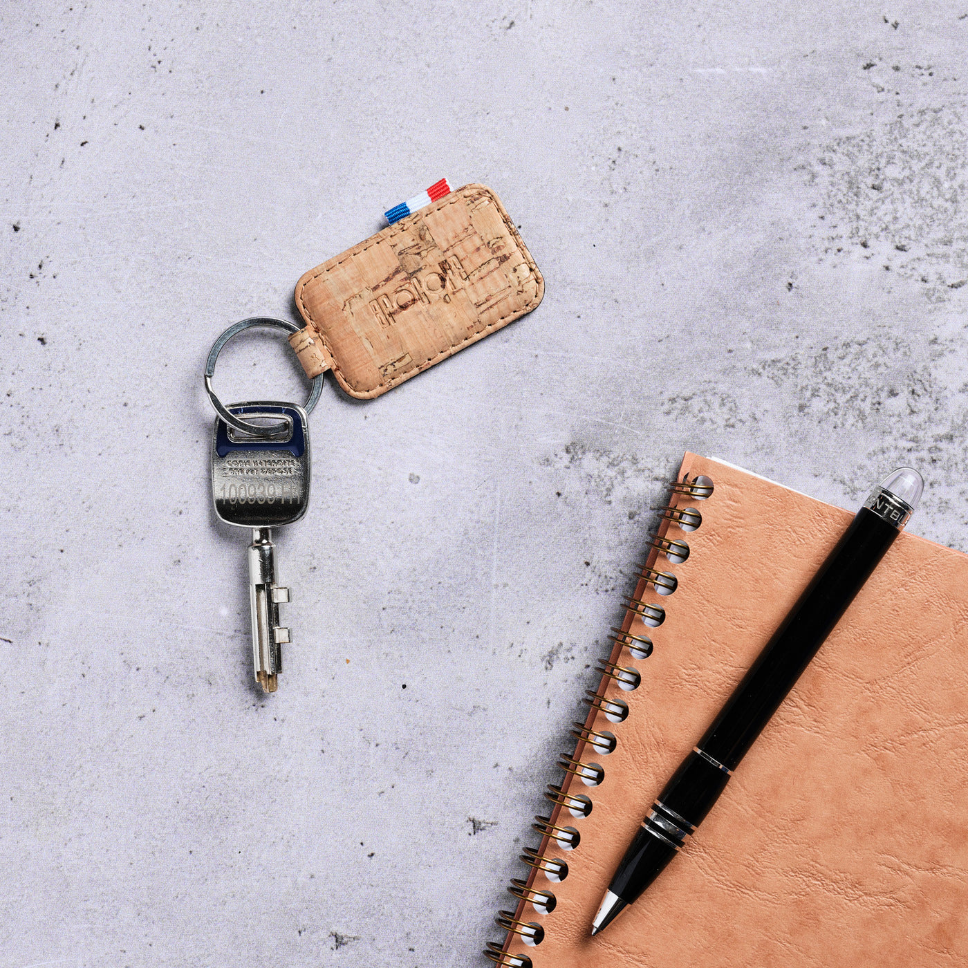 LUDO - Porte-clés en liège - Naturel