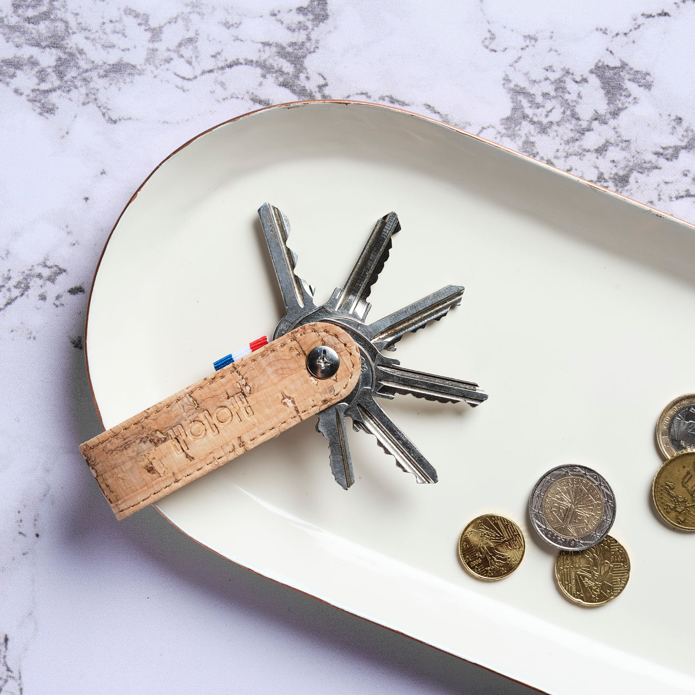 BEN - Porte-clés vis en liège - Naturel