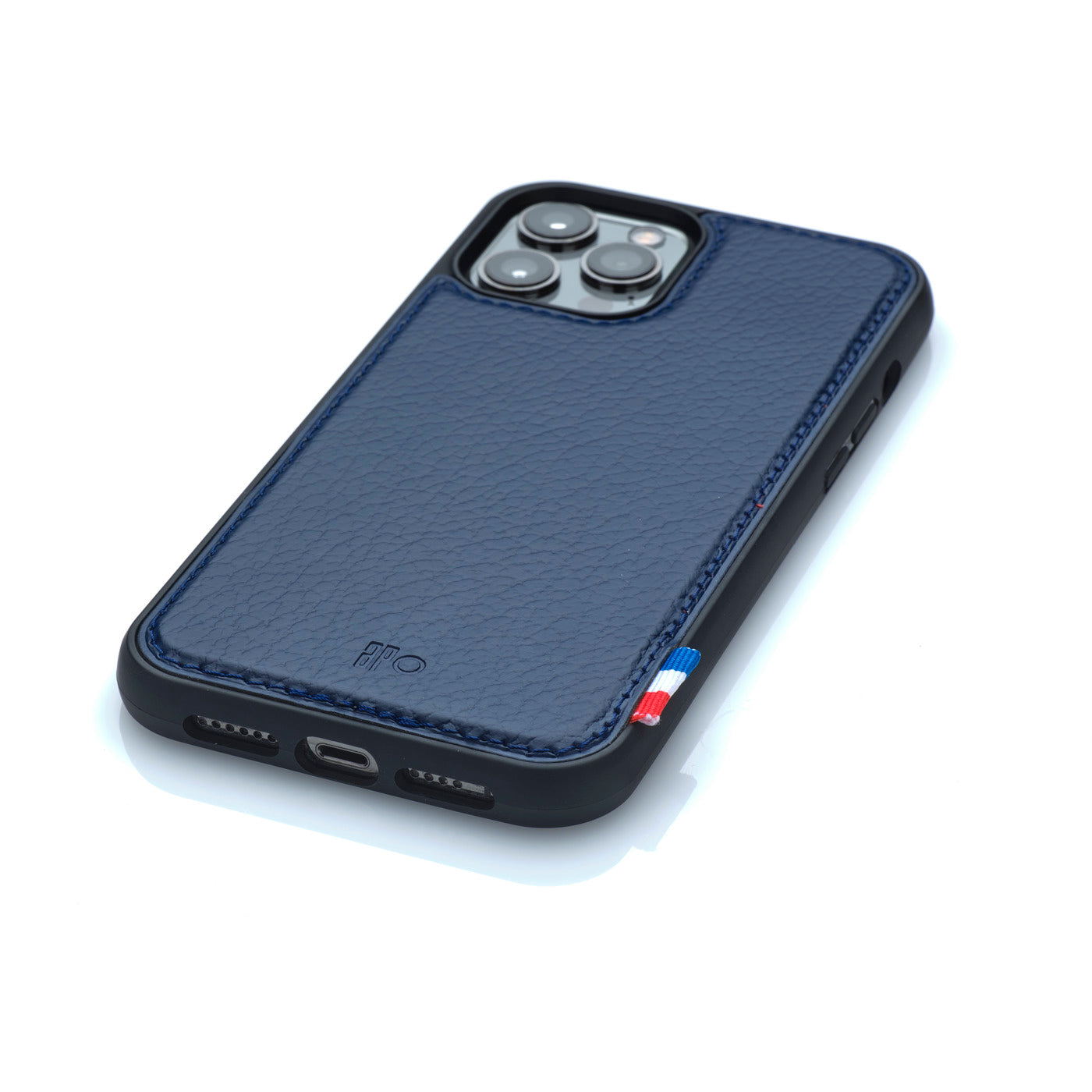 SAM - Coque iPhone 12 Pro Max en cuir recyclé - Bleu