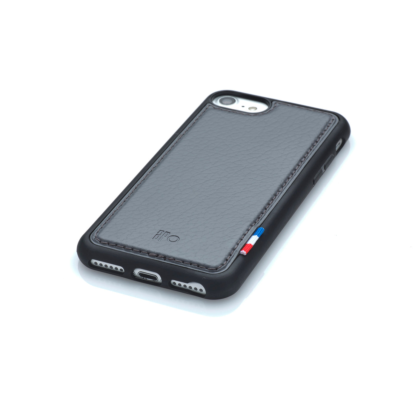 SAM - Coque iPhone SE / 8 / 7 / 6S / 6 en cuir recyclé - Gris