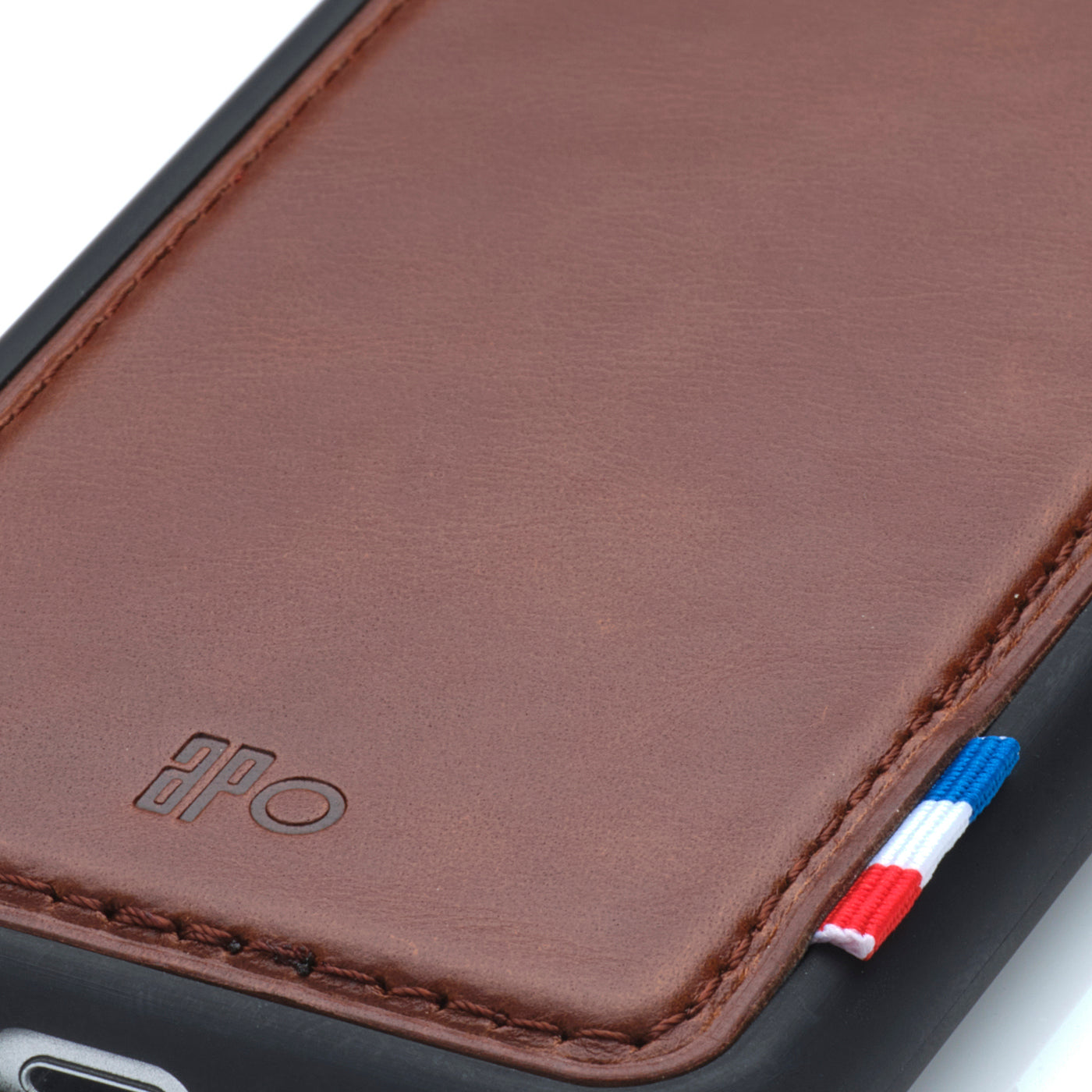 SAM - Coque iPhone SE / 8 / 7 / 6S / 6 en cuir patiné - Chocolat