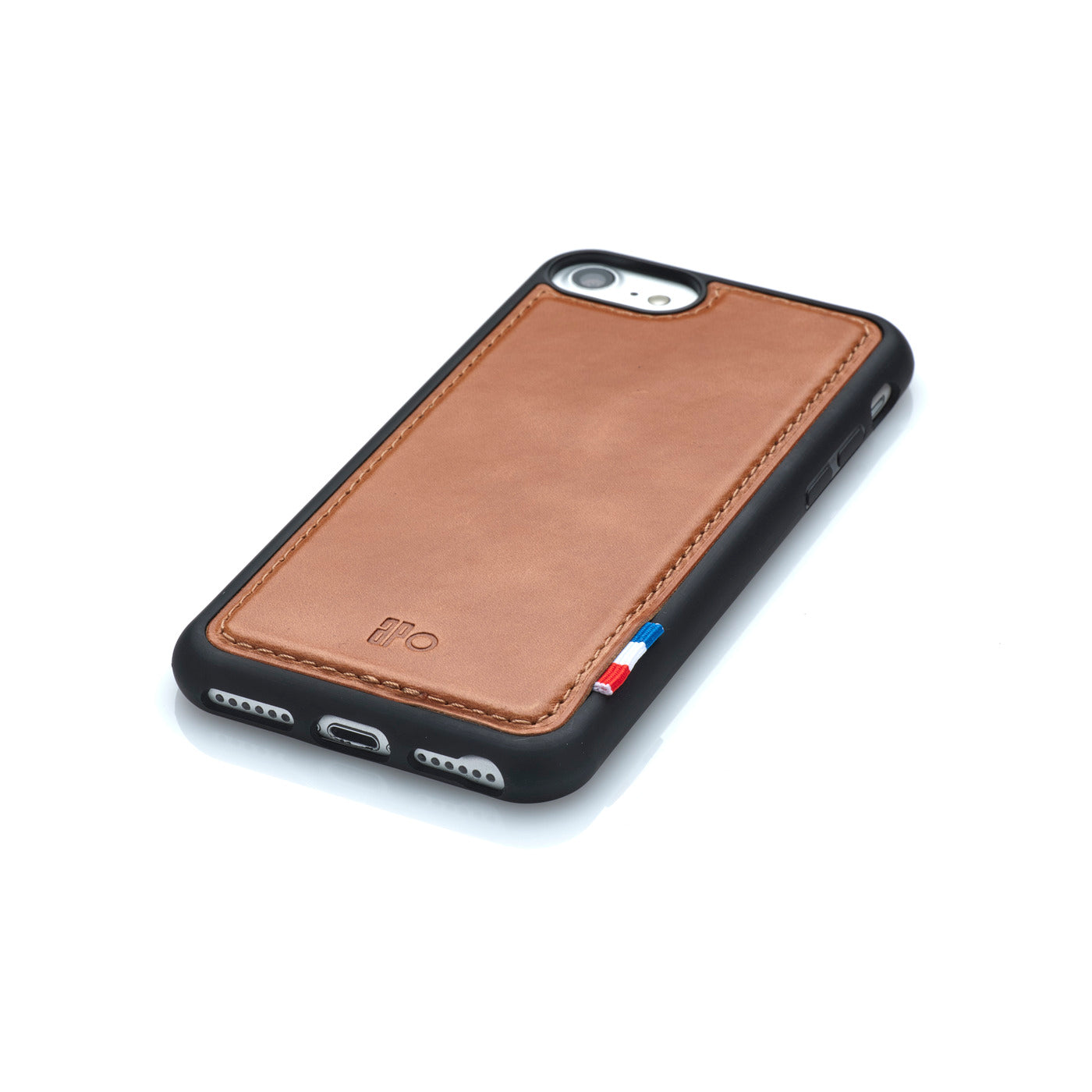 SAM - Coque iPhone SE / 8 / 7 / 6S / 6 en cuir patiné - Cognac