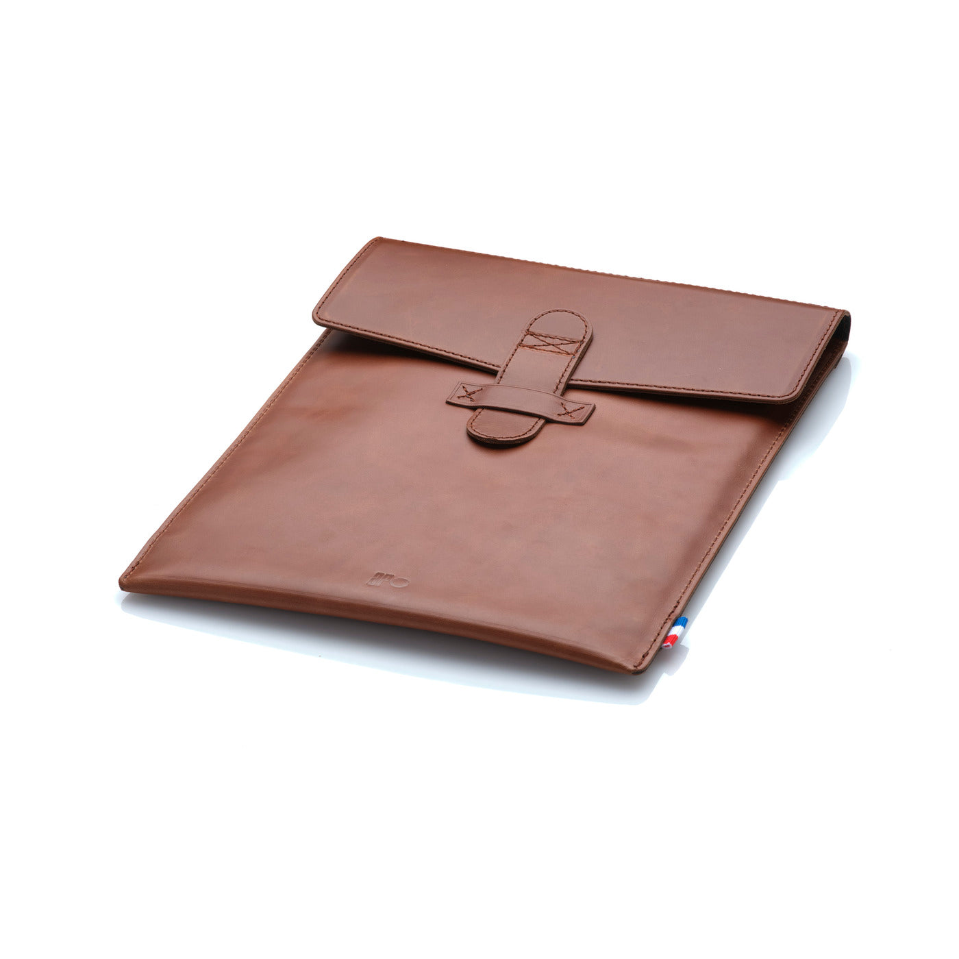 MICH - Housse iPad Air 10,9 / Pro 11" en cuir patiné - Chocolat