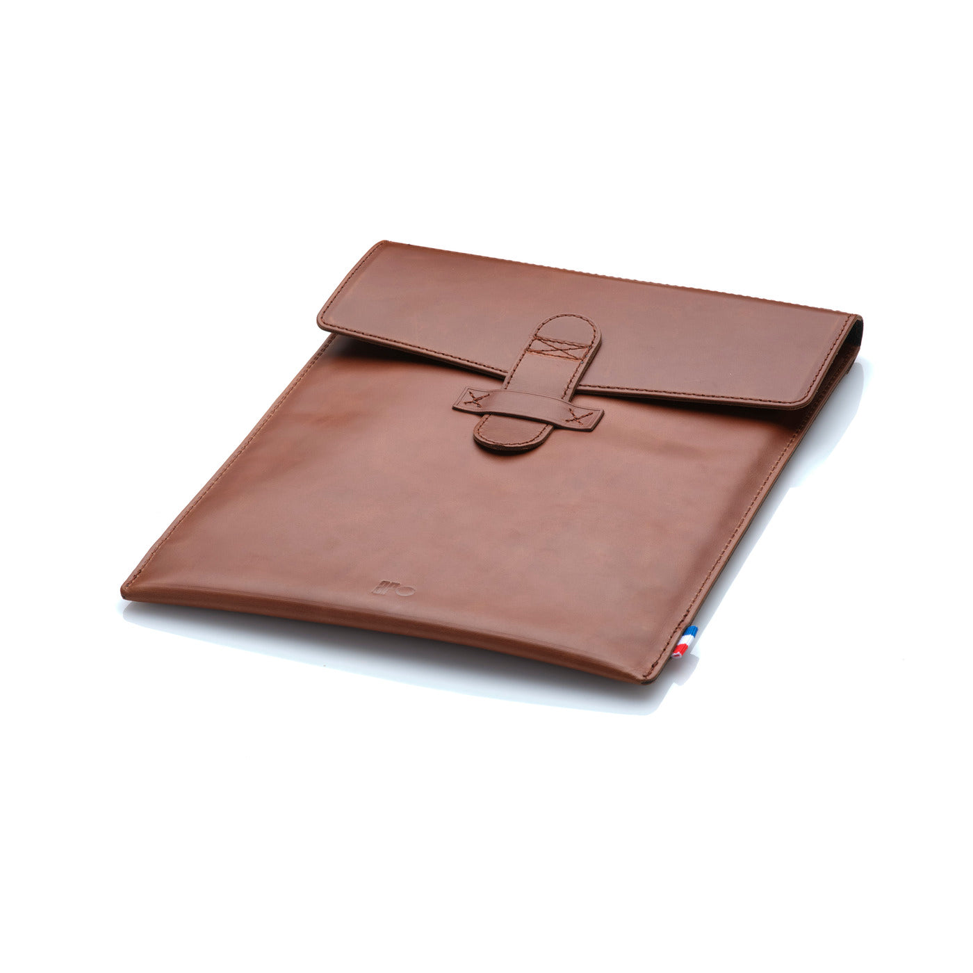 MICH - Housse iPad Air 10,9 / Pro 11 en cuir patiné - Chocolat