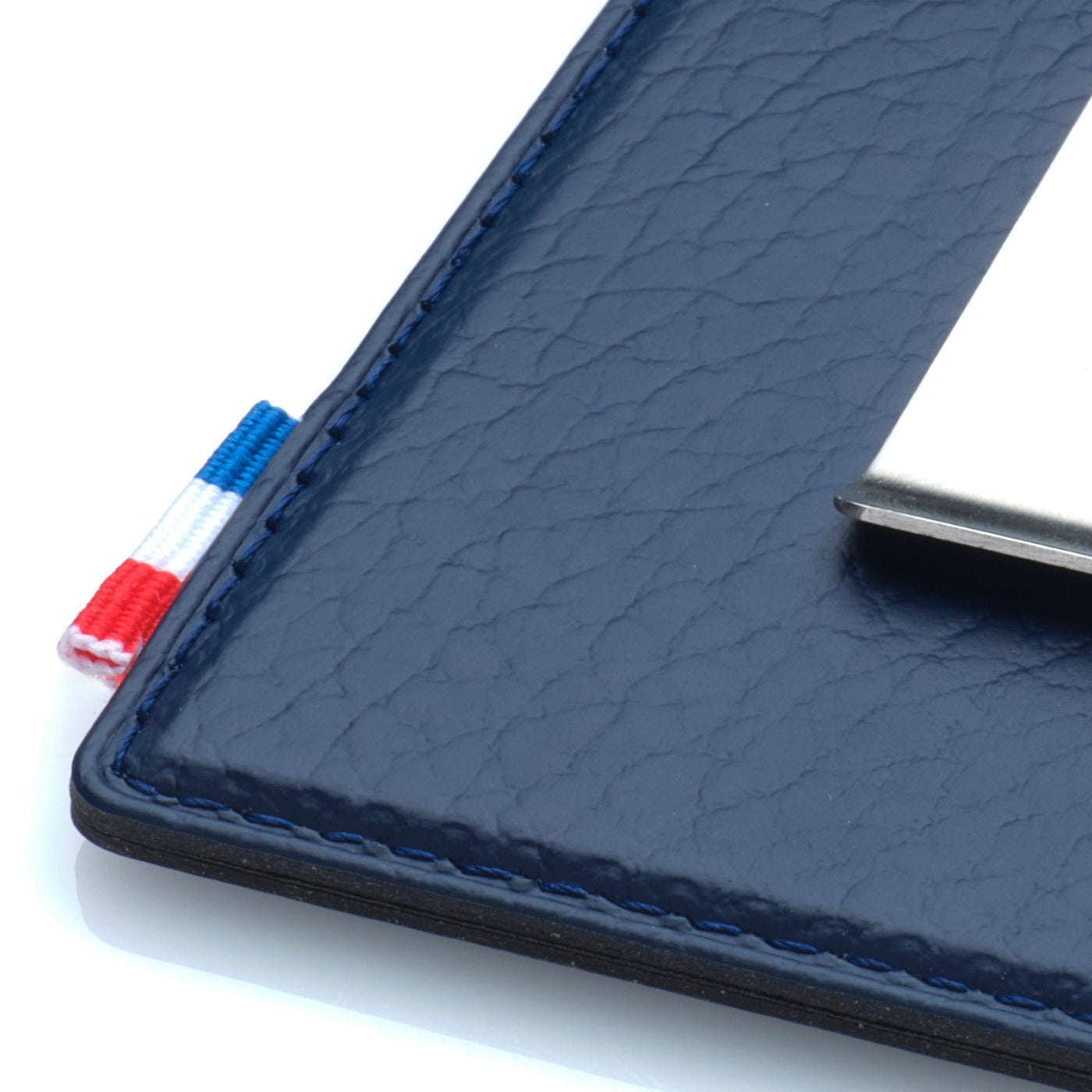 GREG - Pince à billet et porte-cartes en cuir recyclé - Bleu