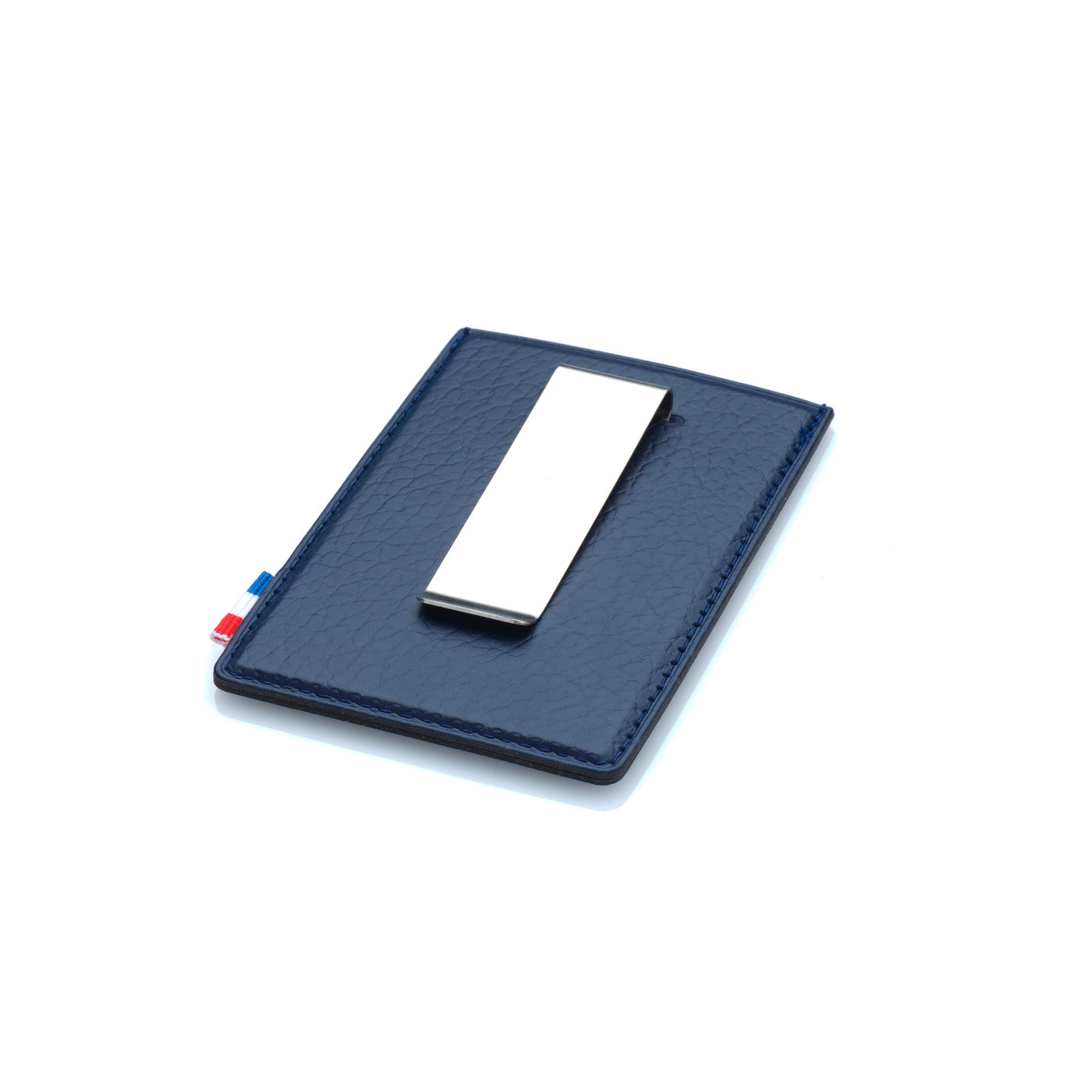 GREG - Pince à billet et porte-cartes en cuir recyclé - Bleu