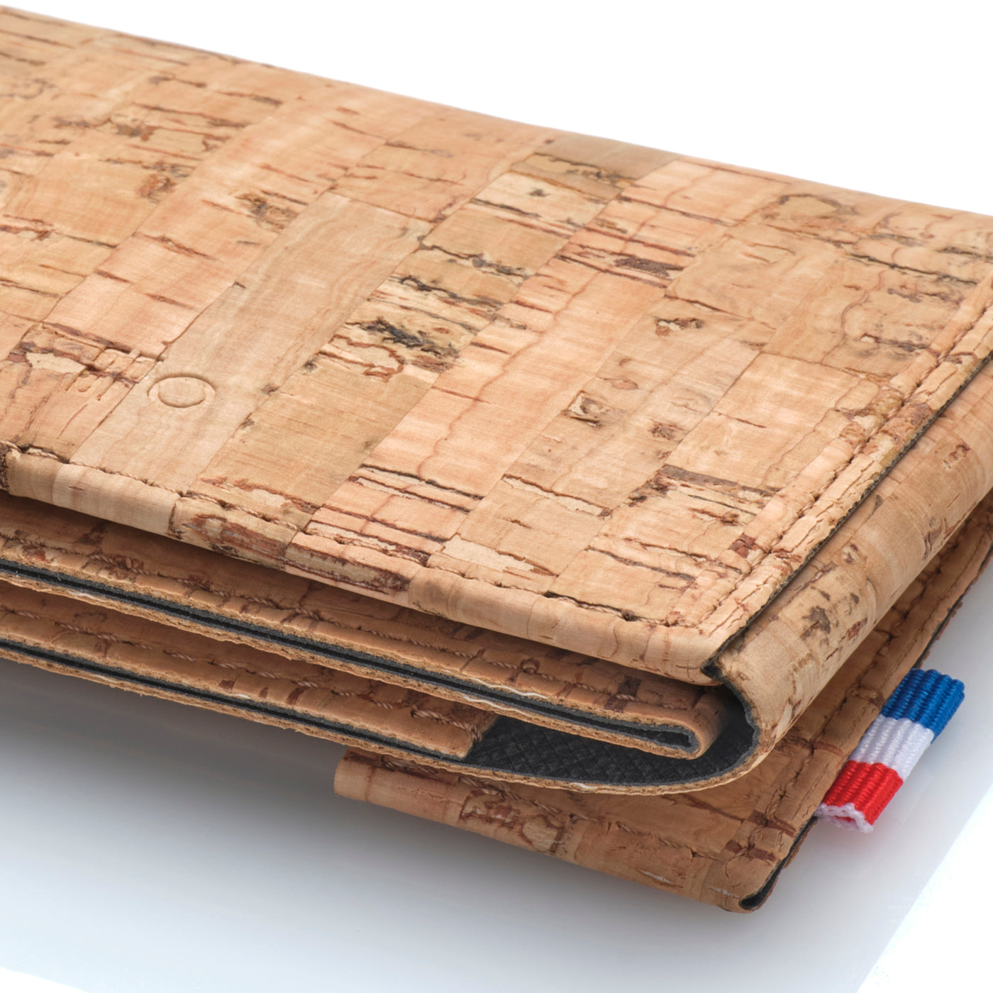 FRED - Porte-cartes folio 2 volets en liège - Naturel