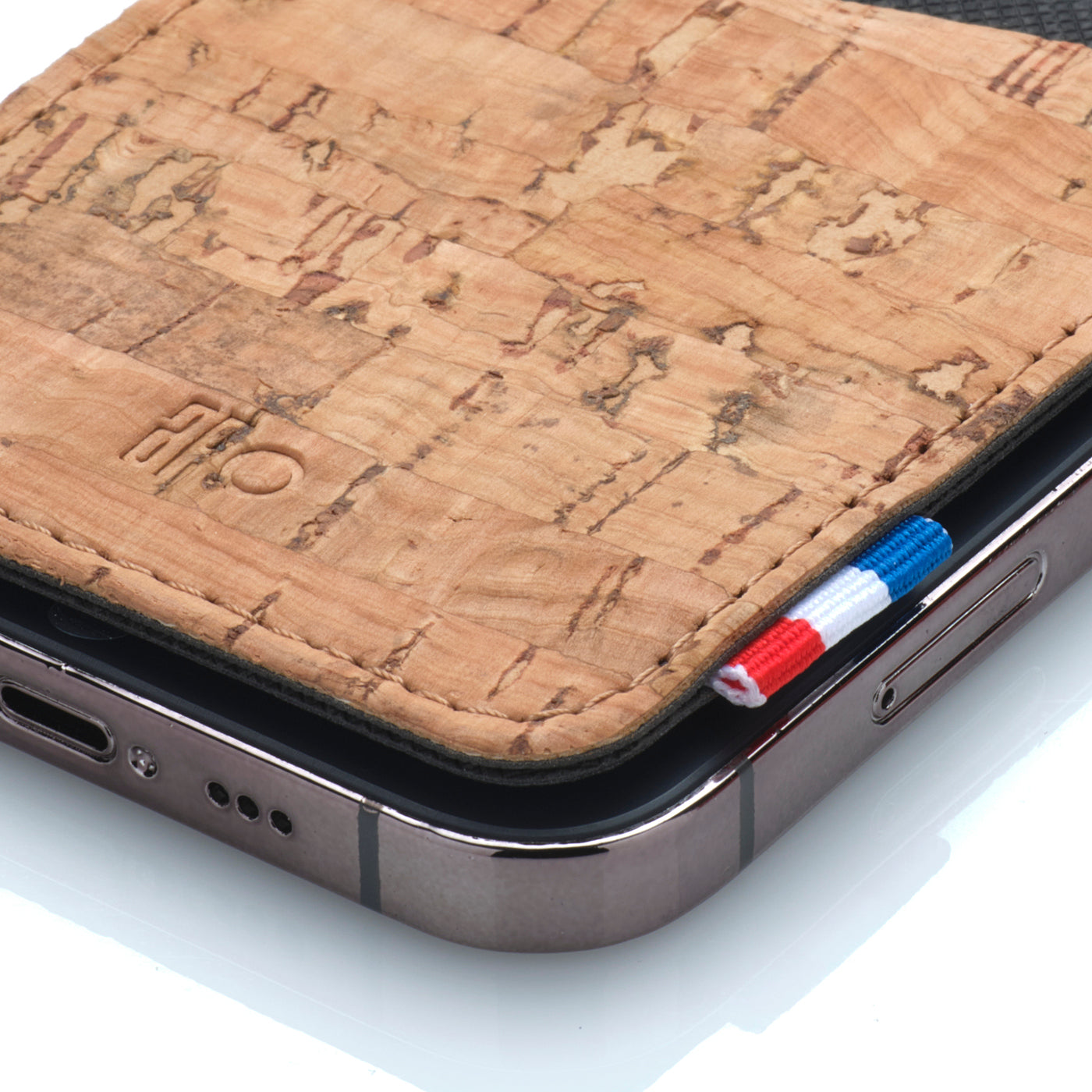 RAPH - Porte-cartes adhésif pour smartphone en liège - Naturel