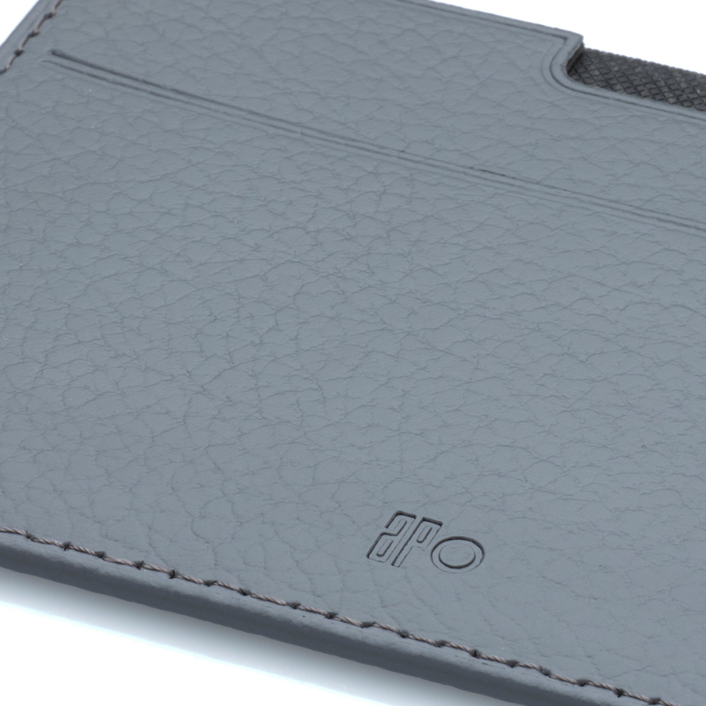 JON - Porte-papiers véhicule en cuir recyclé - Gris
