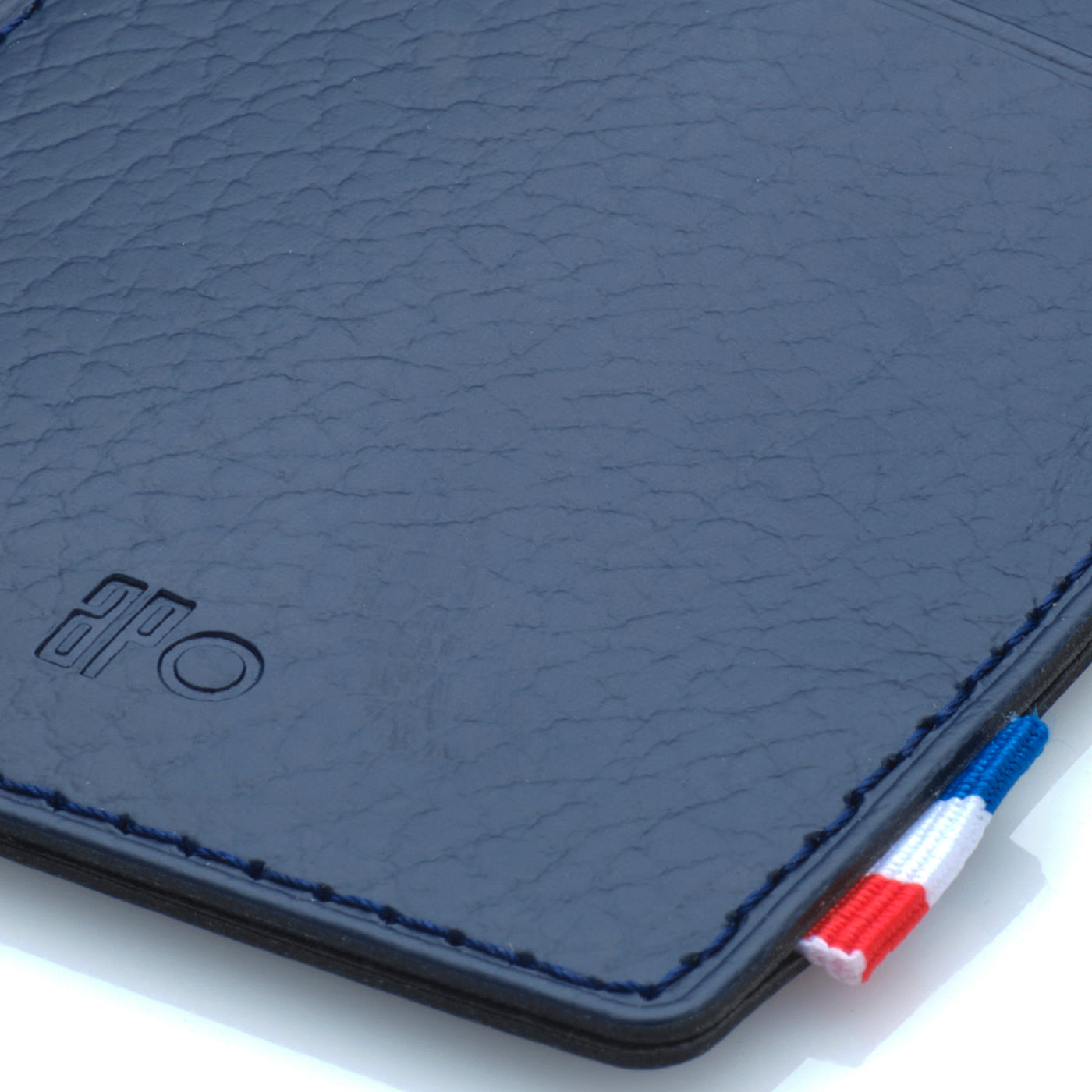 GAB - Porte-cartes vertical en cuir recyclé - Bleu