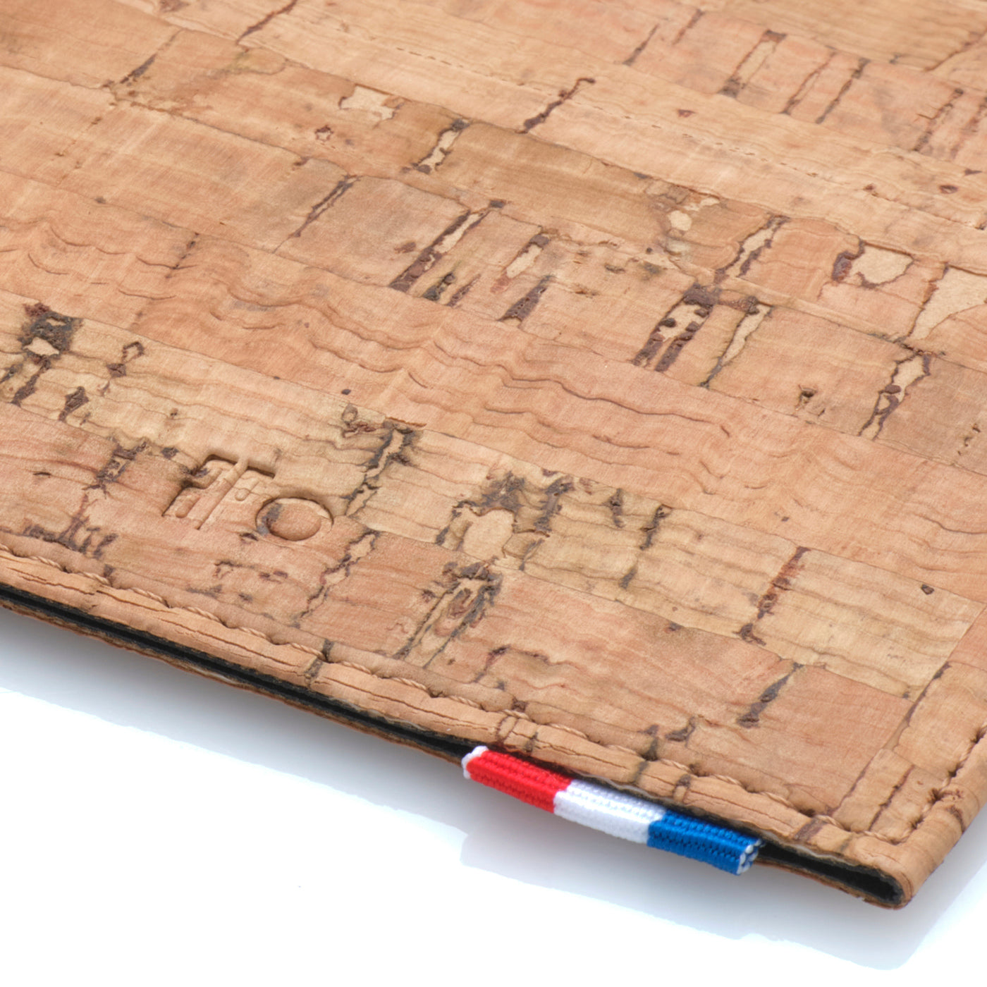 MAT - Porte-cartes horizontal à poche en liège - Naturel