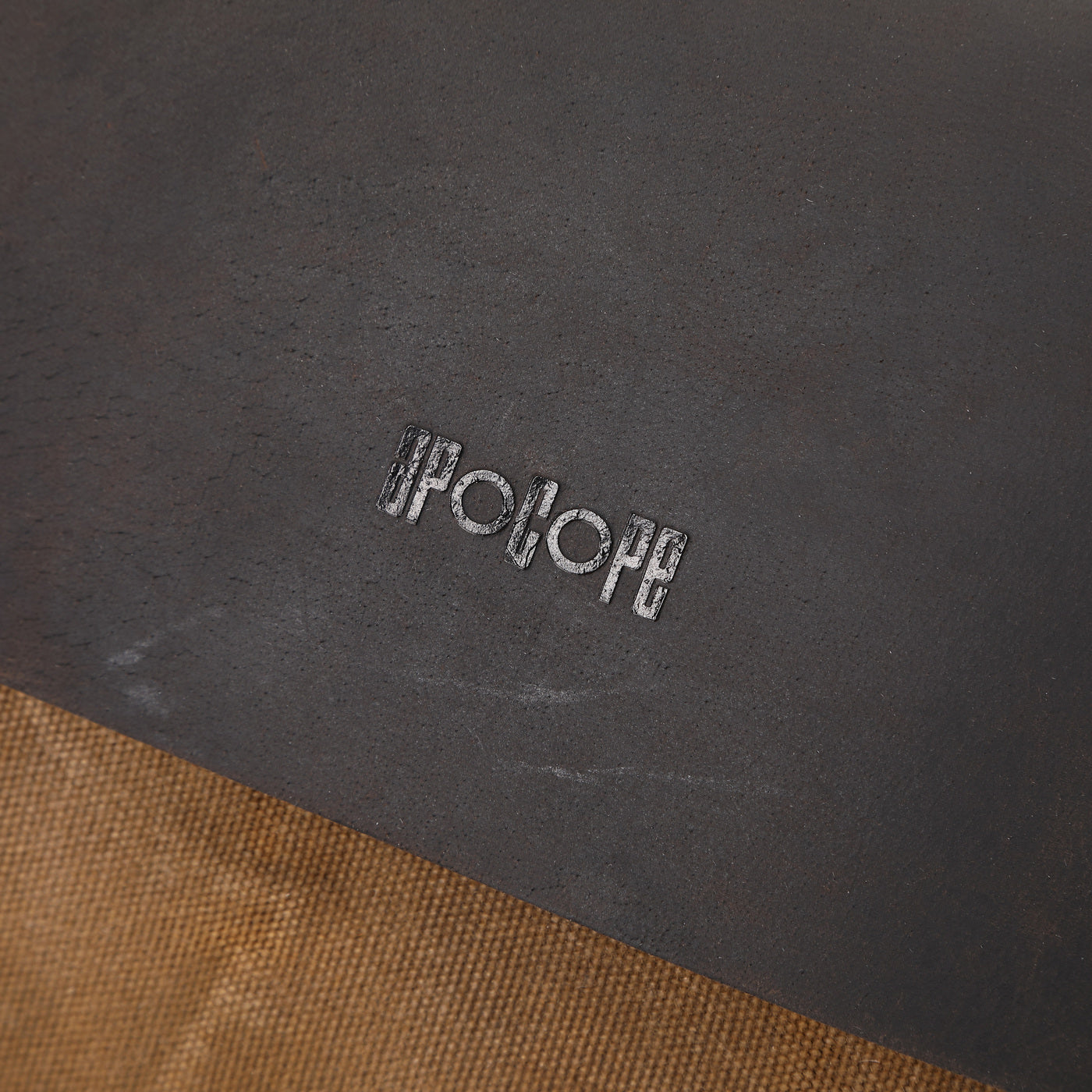 DAN - Sacoche en cuir véritable et toile enduite - Camel