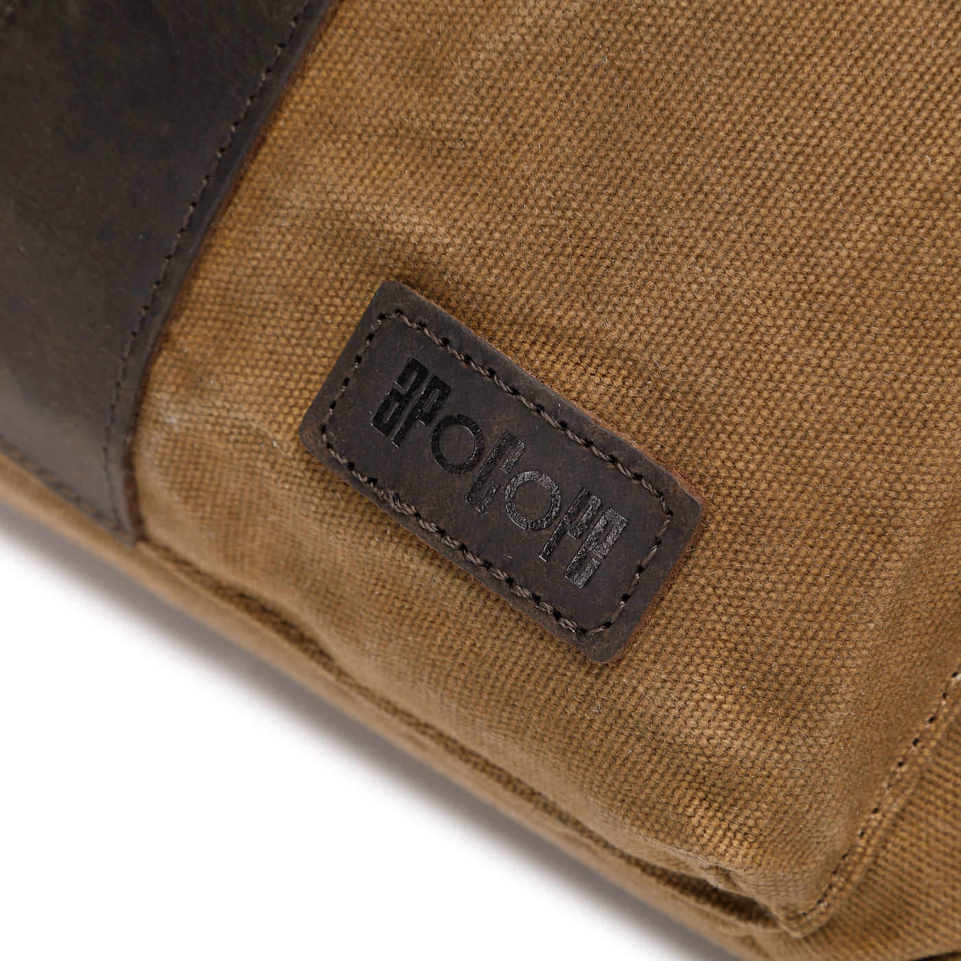 ALI - Sac à dos en cuir véritable et toile enduite - Camel