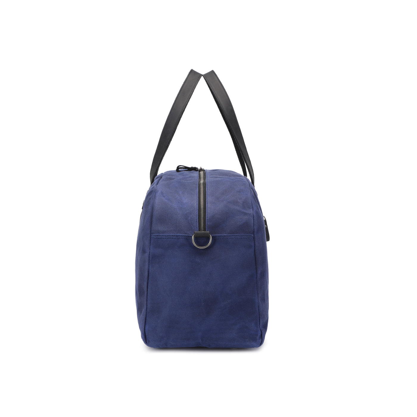BOB - Sac de voyage en cuir véritable et toile enduite - Bleu