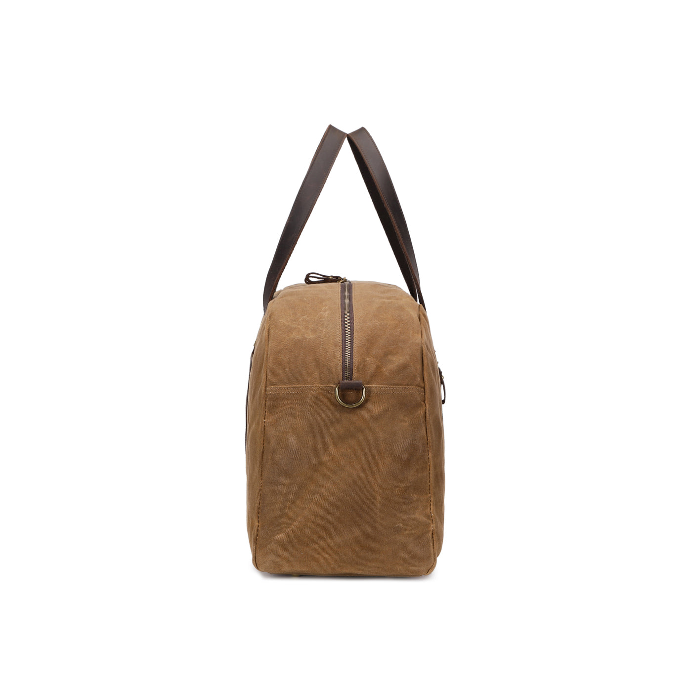 BOB - Sac de voyage en cuir véritable et toile enduite - Camel