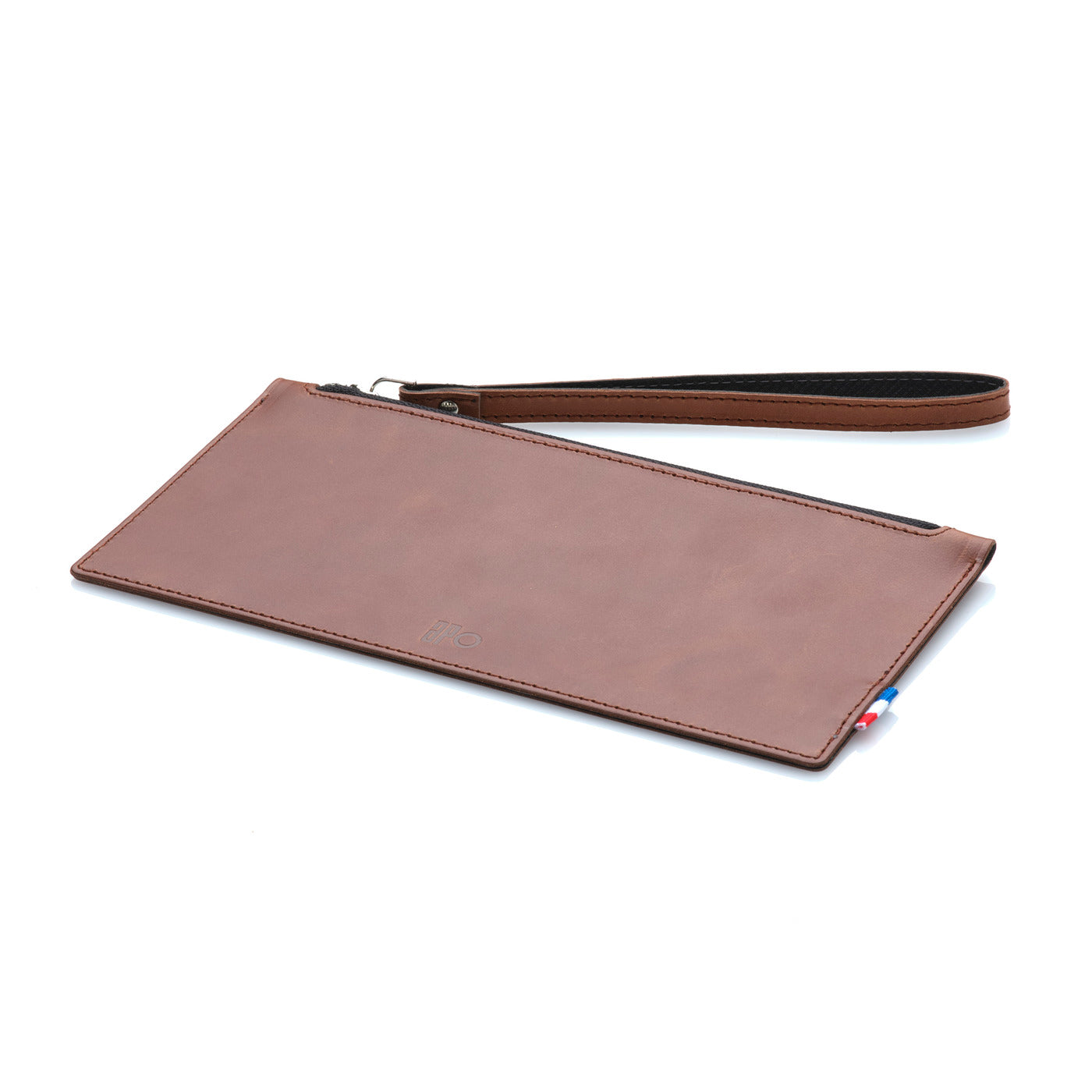 NICO - Trousse en cuir patiné - Chocolat