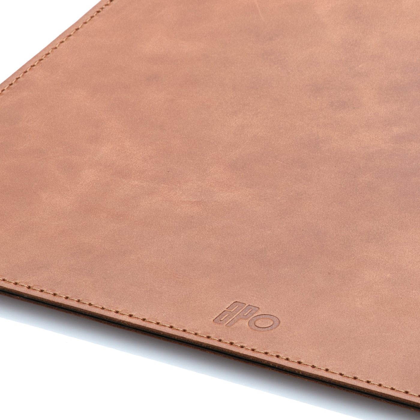 ALEX - Pochette en cuir patiné - Cognac