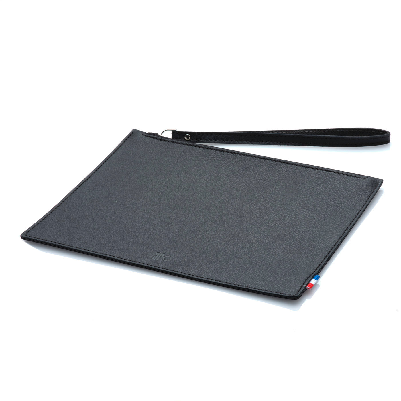 ALEX - Pochette en cuir grainé - noir