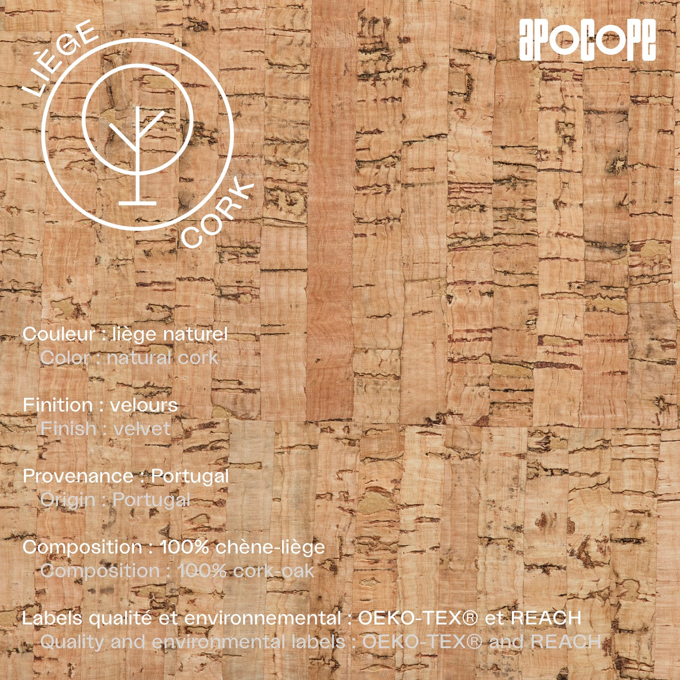 ZACH - Vide-poches en liège - Naturel