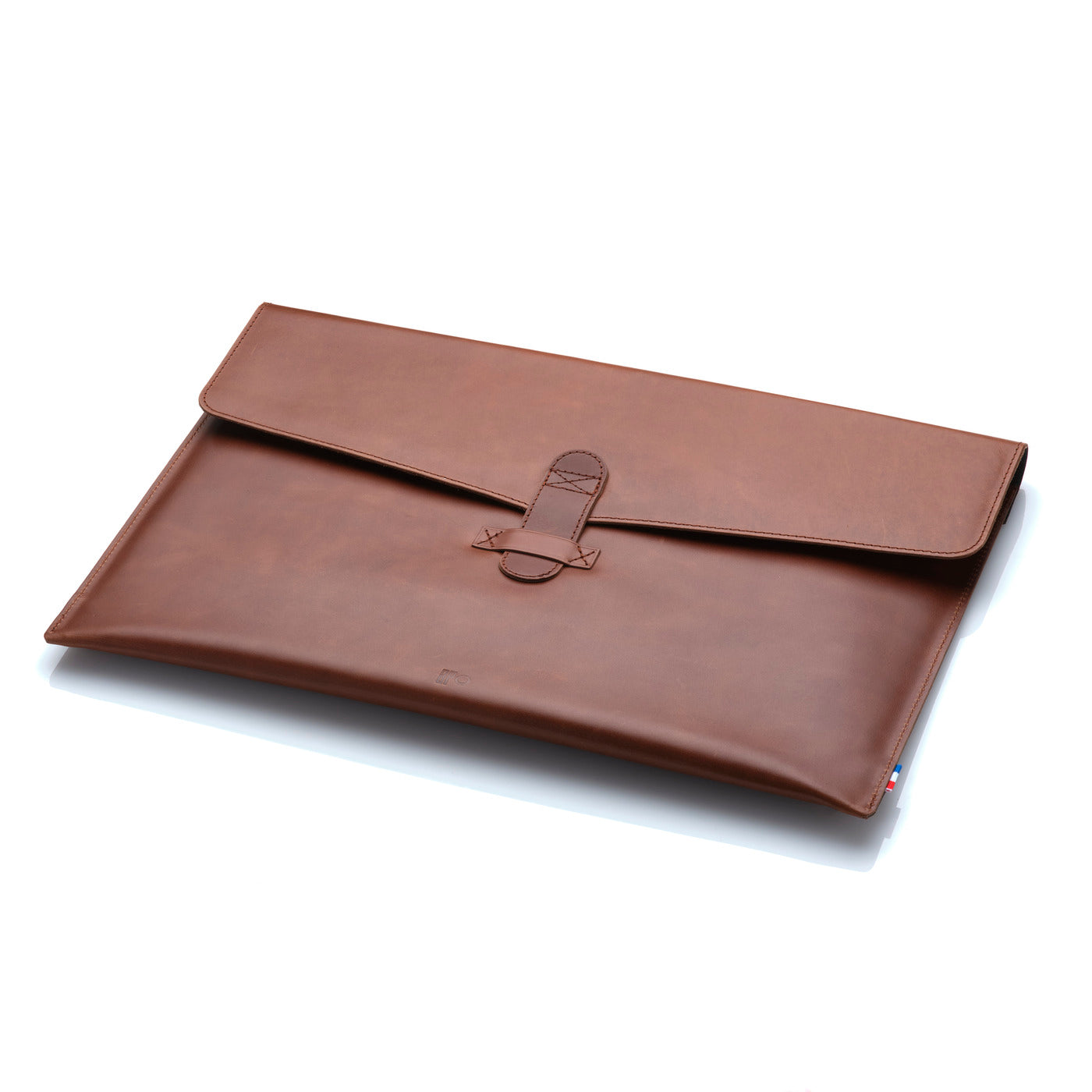 NAT - Housse MacBook Pro 16 / 15 en cuir patiné - Chocolat