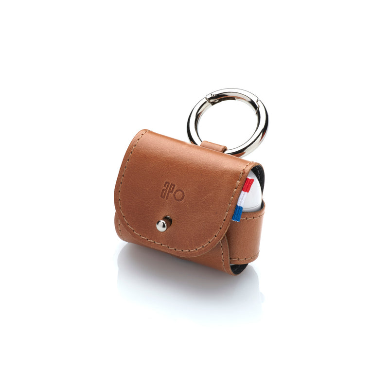 THIB - Étui AirPods Pro en cuir patiné - Cognac