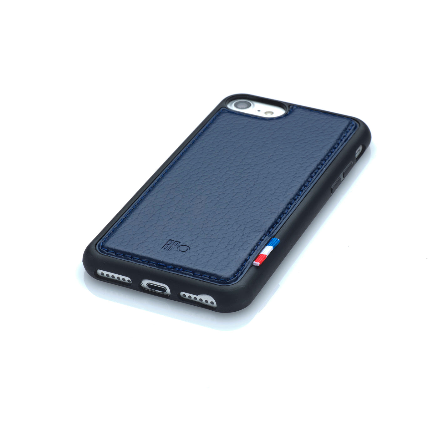 SAM - Coque iPhone SE / 8 / 7 / 6S / 6 en cuir recyclé - Bleu