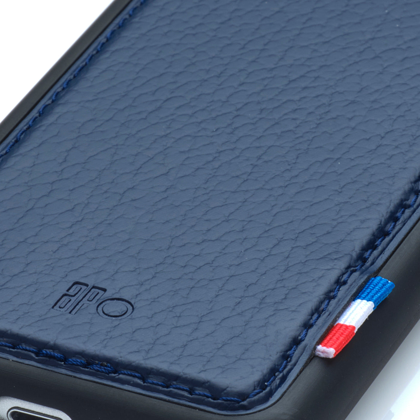 SAM - Coque iPhone SE / 8 / 7 / 6S / 6 en cuir recyclé - Bleu