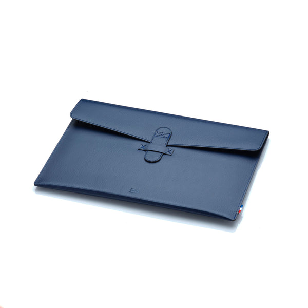NAT - Housse MacBook Pro 13" / Air 13" en cuir recyclé - Bleu