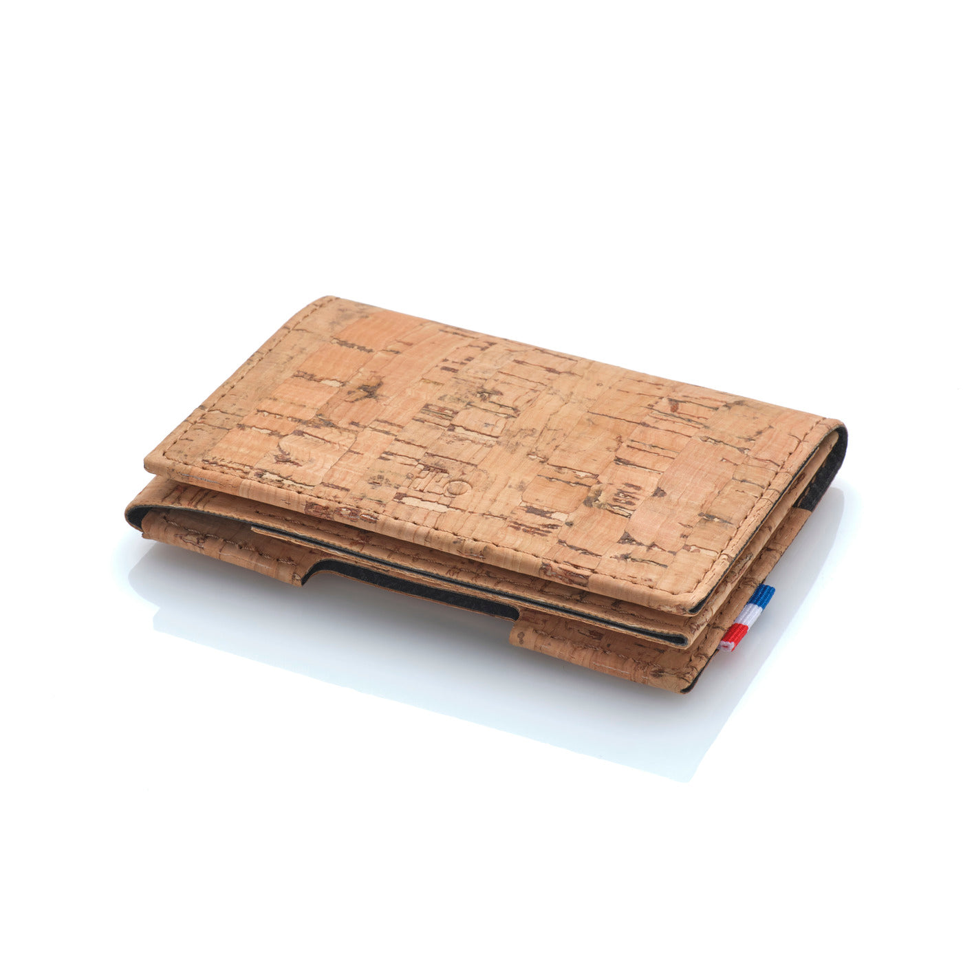 SEB - Porte-cartes folio 1 volet en liège - Naturel