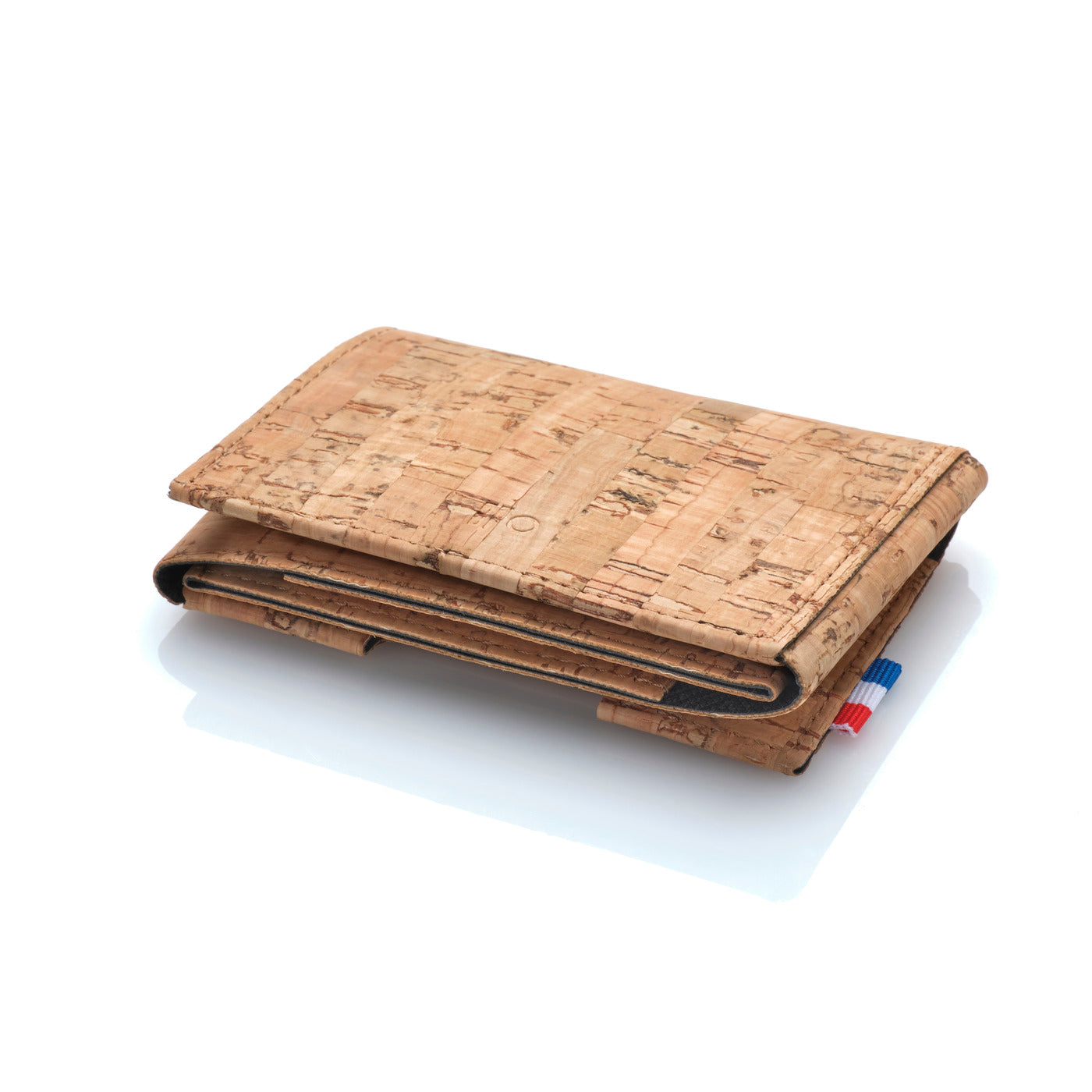 FRED - Porte-cartes folio 2 volets en liège - Naturel