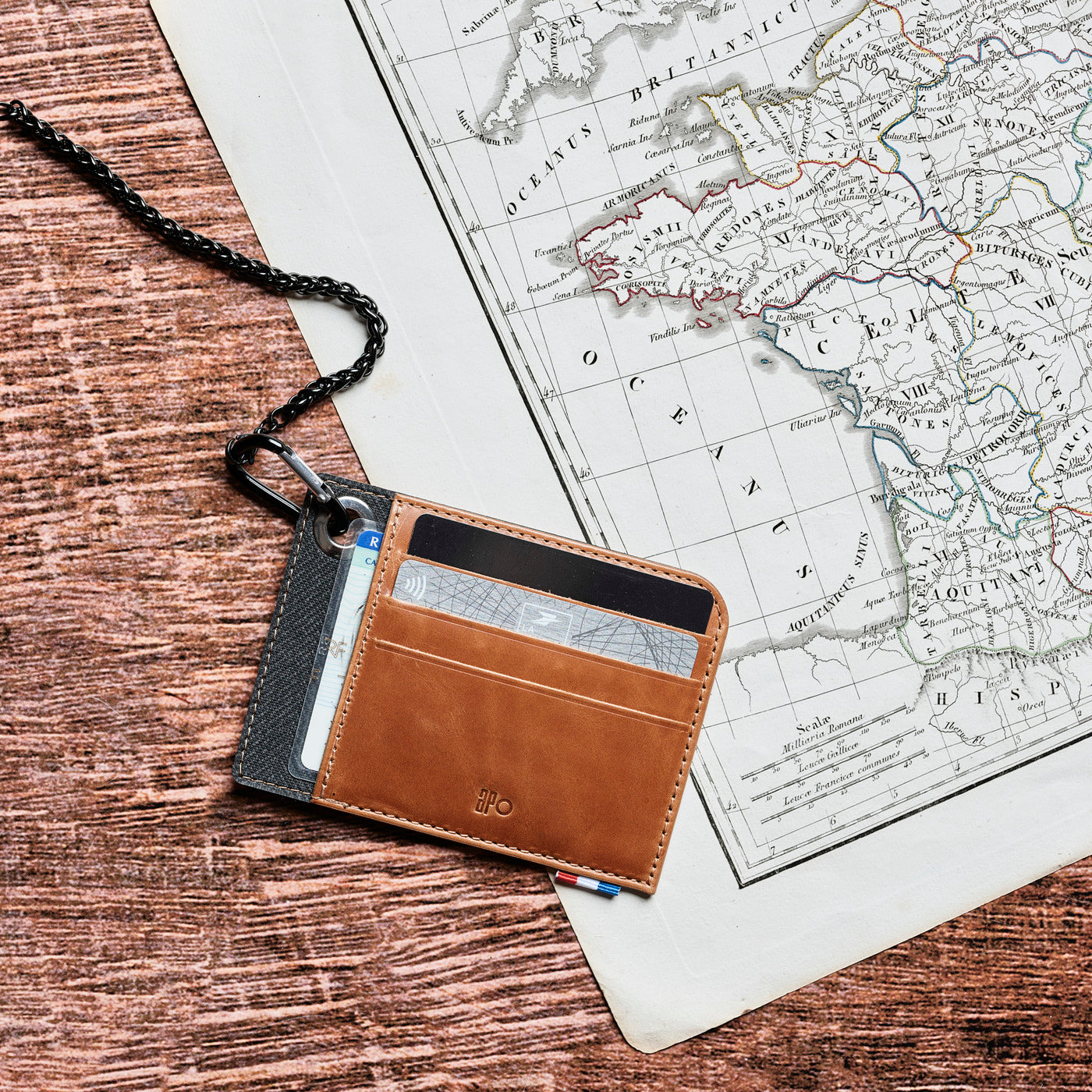 Sac Porte-cartes De Visite En PU - Lot De 2 (noir Et Marron) - Fermeture Magnétique, Portable - Protège Et Organise Vos Cartes